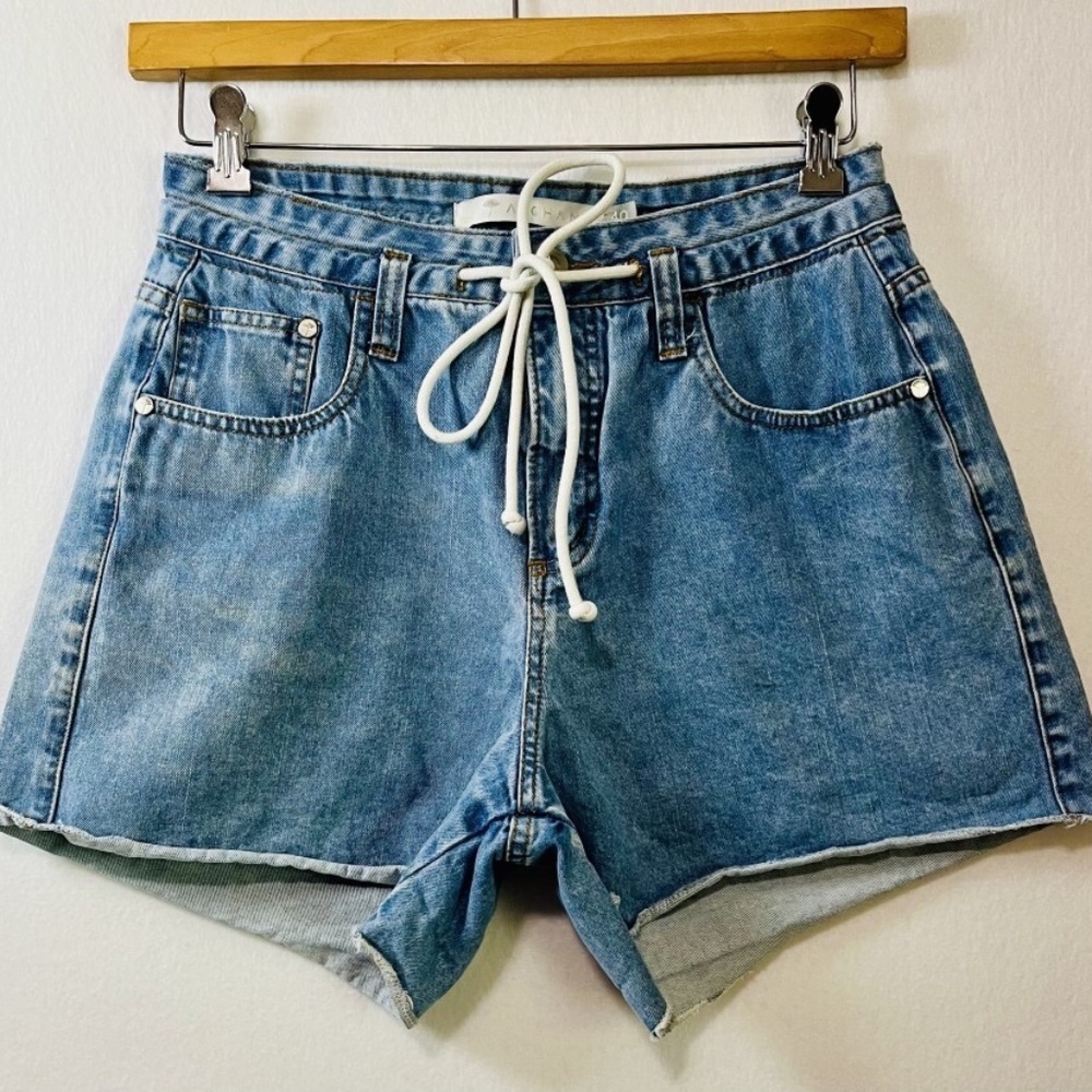 Afghan Brand Jean Shorts Cutoff with drawstring Women's Size 40 (US 8)